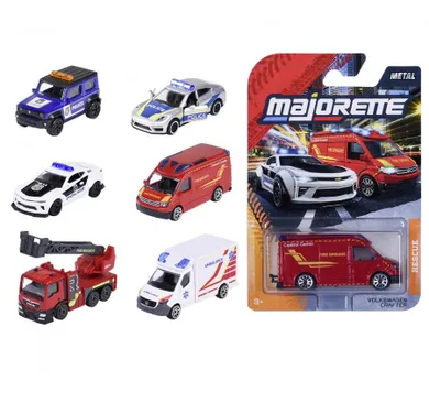 Majorette, SOS, pojazdy ratunkowe, resoraki, 6 rodzajów, 1 szt.