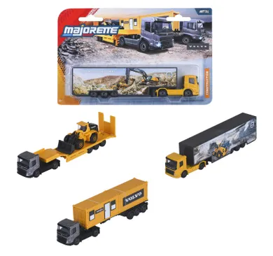 Majorette, Volvo, tir z przyczepą, model pojazdu, resorak, 1 szt.