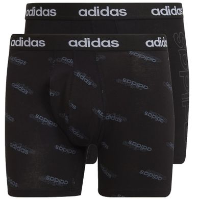 Majtki bokserki męskie, czarne, zestaw, 2 szt., Adidas