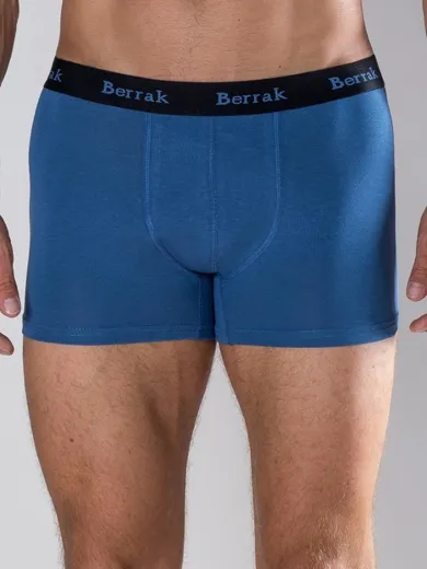 Majtki bokserki męskie, niebieskie, Berrak