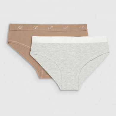 Majtki figi damskie, mix, zestaw, 2 szt., 4F