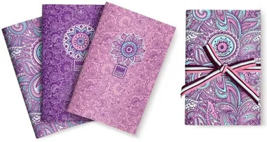 Make Notes, Purple&Pale, zeszyt A6, 32 strony, gładki, 3 szt