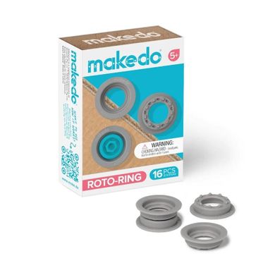 Makedo, Roto-Ring, zestaw pierścieni obrotowych, 16 elementów