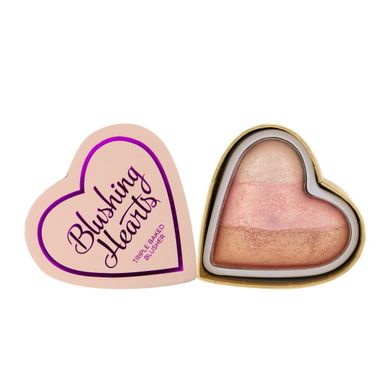 Makeup Revolution, Blushing Hearts, róż Iced Hearts, 10 g