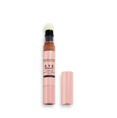 Makeup Revolution, Eye Bright Illuminating Under Eye Concealer, korektor pod oczy, Caramel, 3 ml