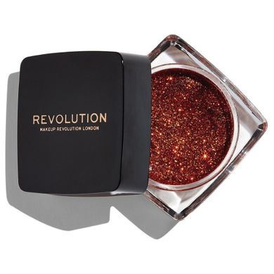 Makeup Revolution, Glitter Paste, brokat w żelu, Feels Like Fire, 1 szt