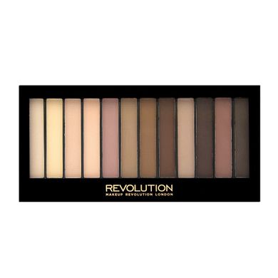 Makeup Revolution, Redemption Palette 12, cienie do powiek, Essential Mattes 2, 12 kolorów, 14 g