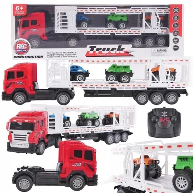 Maksik, ciężarówka laweta z pojazdami, zdalnie sterowana