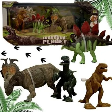 Maksik, dinozaury, zestaw figurek, 4 szt.