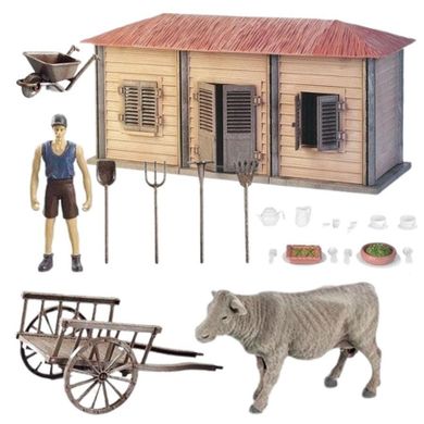 Maksik, farma domek rolnika, zestaw figurek
