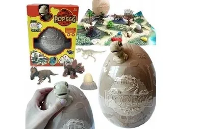 Maksik, jajko z figurką dinozaura do składania, 1 szt.