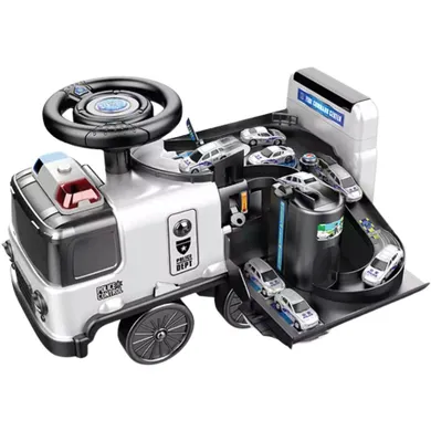 Maksik, jeździk interaktywny, policja, rozkładany tor samochodowy