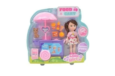 Maksik, lalka z wózkiem - restauracją
