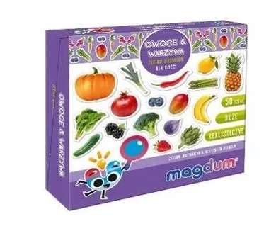 Maksik, magnesy, owoce i warzywa