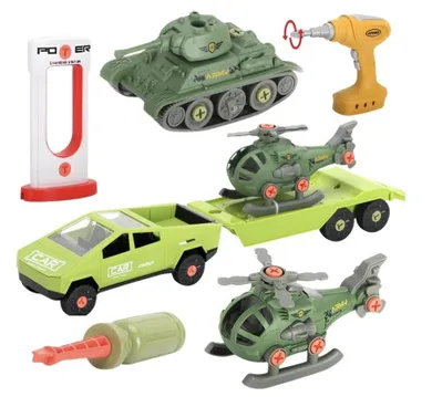 Maksik, pojazd do montażu z przyczepą i helikopterem