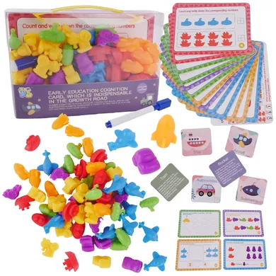 Maksik, Środki transportu, nauka kolorów i liczenia, zestaw edukacyjny