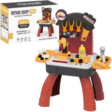 Maksik, stół warsztatowy z akcesoriami, 39 elementów