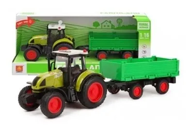 Maksik, traktor z naczepą