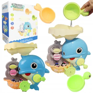 Maksik, wodospad z delfinkiem, zabawka do kąpieli, statek