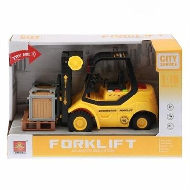 Maksik, wózek widłowy, pojazd budowlany, 1:16