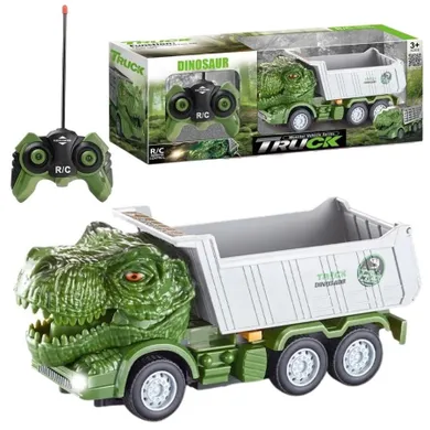 Maksik, wywrotka, pojazd zdalnie sterowany, dinozaur