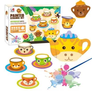 Maksik, zastawa ceramiczna do malowania, serwis kawowy