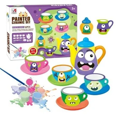 Maksik, zestaw do herbaty 3D do malowania