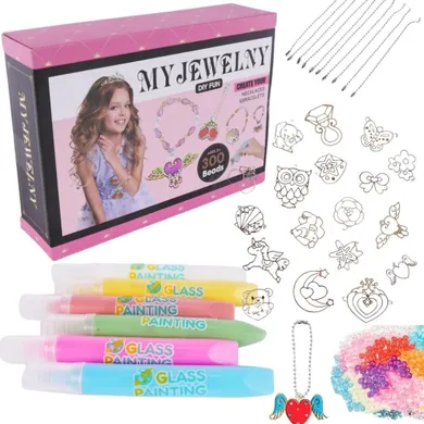 Maksik, zestaw kreatywny do robienia biżuterii, szablony 5D