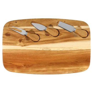 Maku, deska do sera z nożami, 36-23 cm