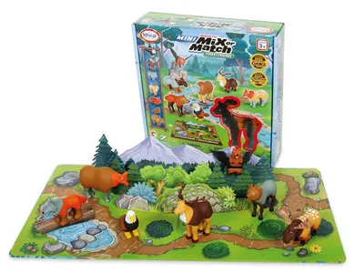 MalBlo, Magnetic, mini zwierzęta leśne, zestaw figurek z planszą