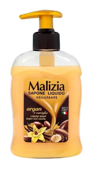 Malizia, mydło w płynie, pompka, argan&vanilia, 300 ml