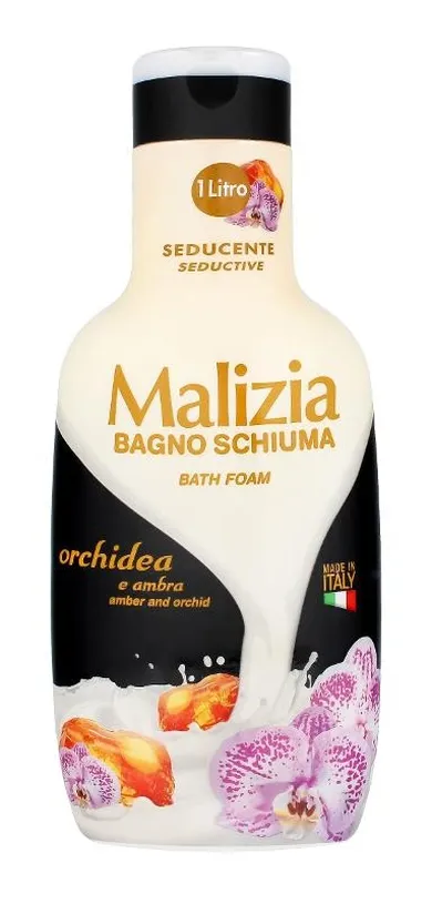 Malizia, płyn do kąpieli amber & orchid, 1000 ml