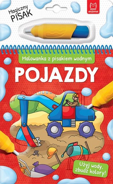 Malowanka z pisakiem wodnym. Pojazdy