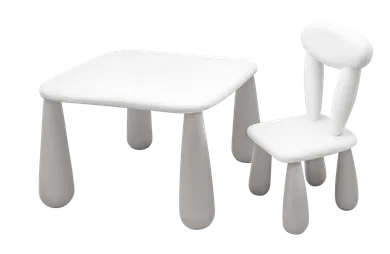 Maltex, Luna, zestaw dla dzieci: stolik + krzesełko, szary