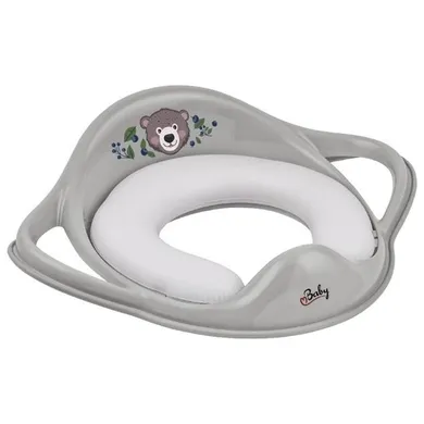 Maltex, Miś, nakładka na sedes miękka, szara