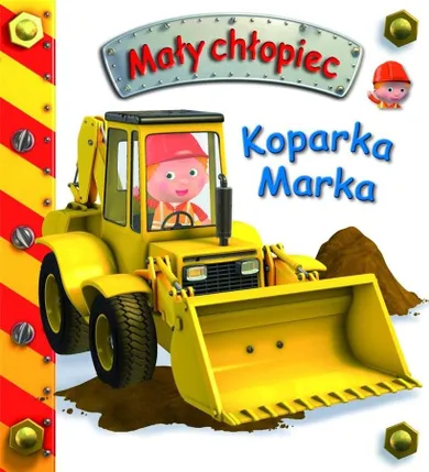 Mały chłopiec. Koparka Marka