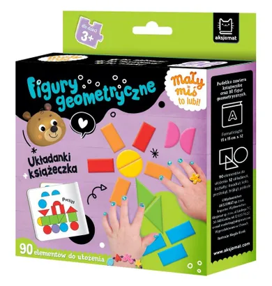 Mały miś to lubi! Figury geometryczne. Układanki