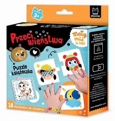 Mały miś to lubi! Przeciwieństwa. Puzzle