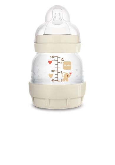 Mam, Easy Start, Anti-Collic, Better Together, butelka antykolkowa, beżowa, 130 ml