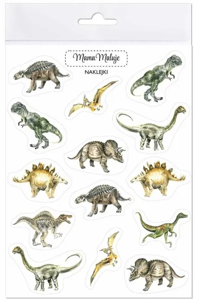 Mama Maluje, naklejki, dinozaury