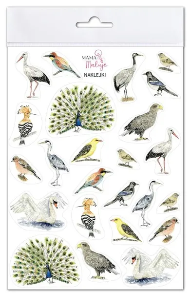 Mama Maluje, naklejki, ptaki 2
