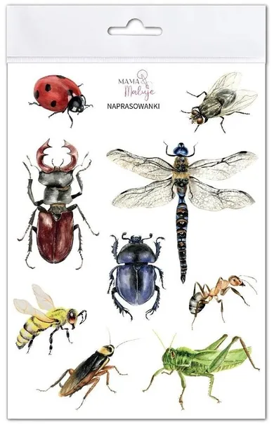 Mama Maluje, naprasowanki na ubrania, Owady