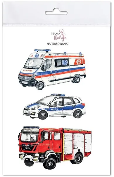 Mama Maluje, naprasowanki na ubrania, Pojazdy specjalne