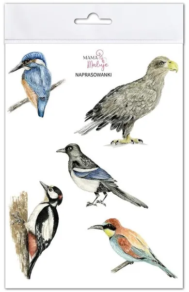 Mama Maluje, naprasowanki na ubrania, Ptaki