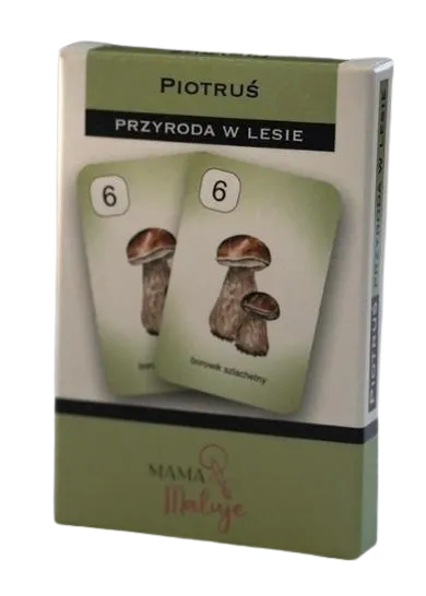 Mama Maluje, Przyroda w lesie, gra karciana Piotruś