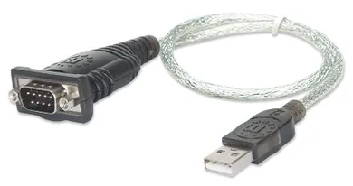 Manhattan, adapter, USB NA RS232/COM/DB9 M
