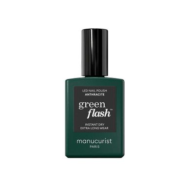 Manucurist, Green Flash Nail Polish, lakier do paznokci, Anthracite, 15 ml