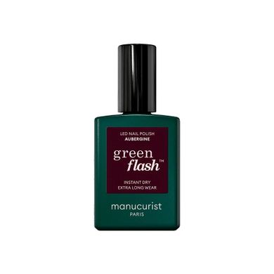 Manucurist, Green Flash Nail Polish, lakier do paznokci, Aubergine, 15 ml