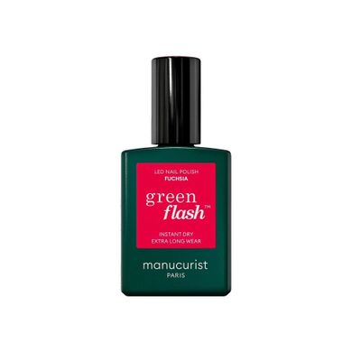 Manucurist, Green Flash Nail Polish, lakier do paznokci, Fuchsia, 15 ml