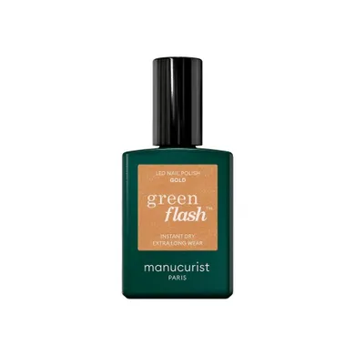 Manucurist, Green Flash Nail Polish, lakier do paznokci, Gold, 15 ml
